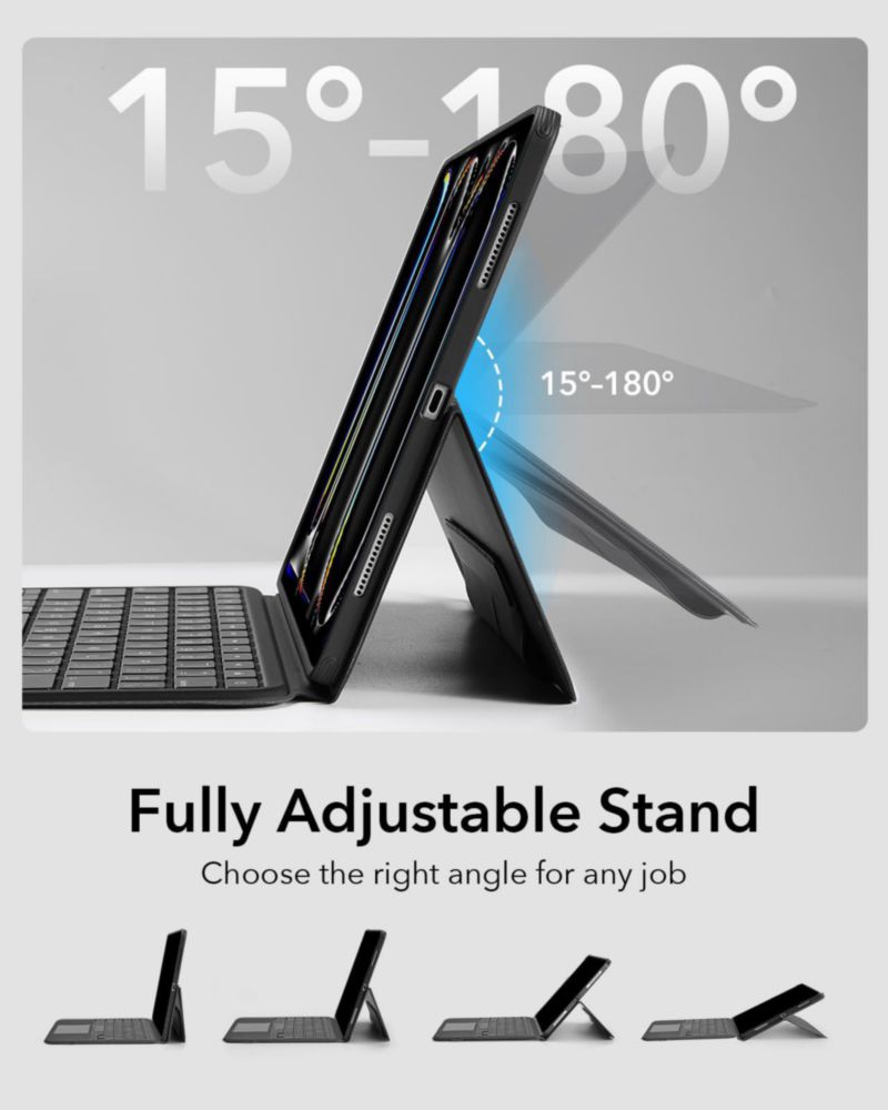 Funda con teclado ESR Ascend para iPad Pro 11 2024 con panel táctil