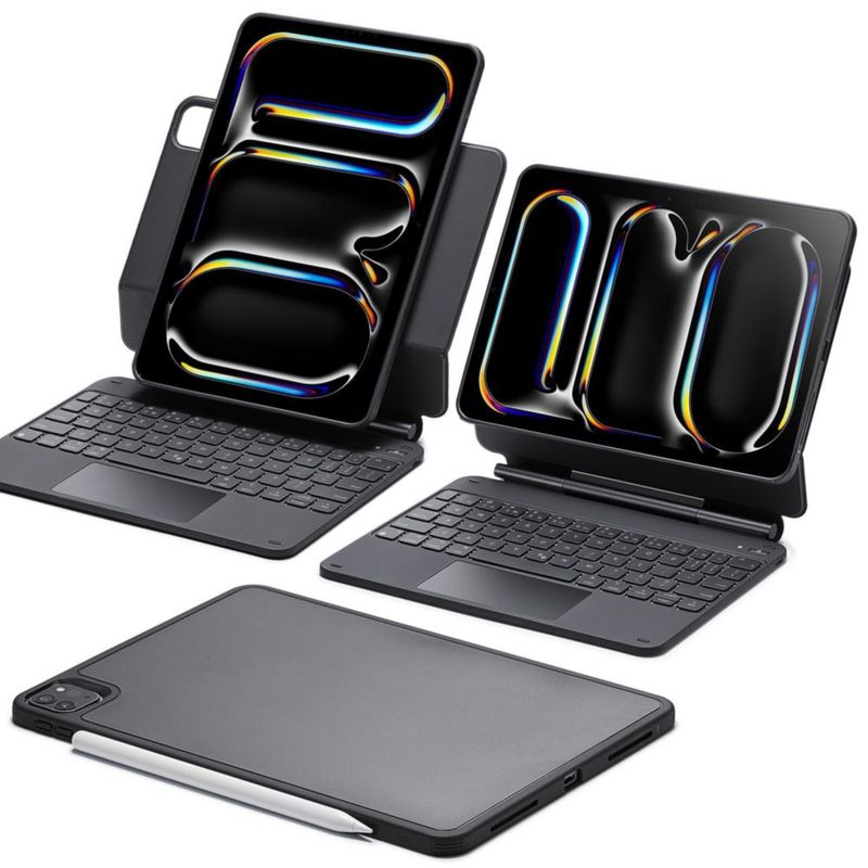 Funda con teclado ESR para iPad Pro de 11 pulgadas con soporte de 5.ª generación color negro