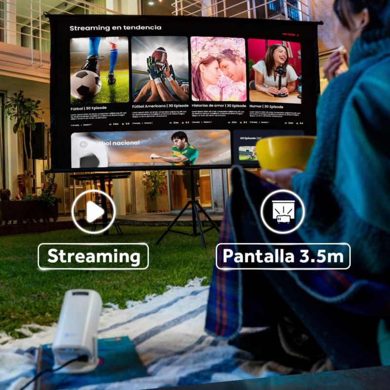 Proyector Portátil Select Power PROJ-SP Android Wifi Bluetooth Resolución HD