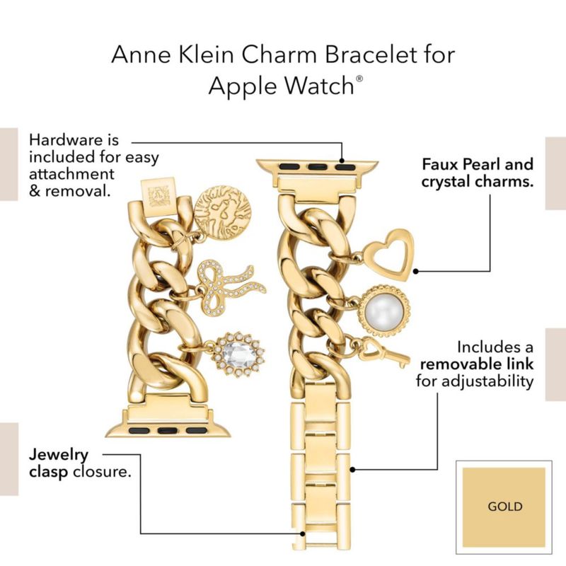 Correa de repuesto para Apple Watch pulsera de cadena Anne Klein Fashion