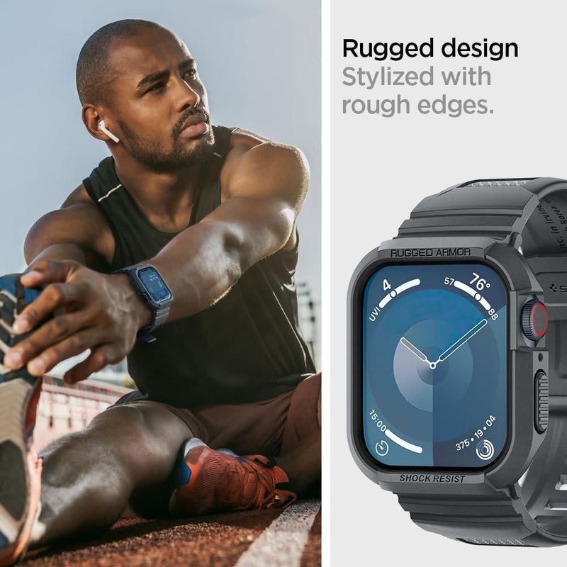 Funda para Apple Watch con correa Spigen Rugged Armor Pro de 45 mm/44 mm