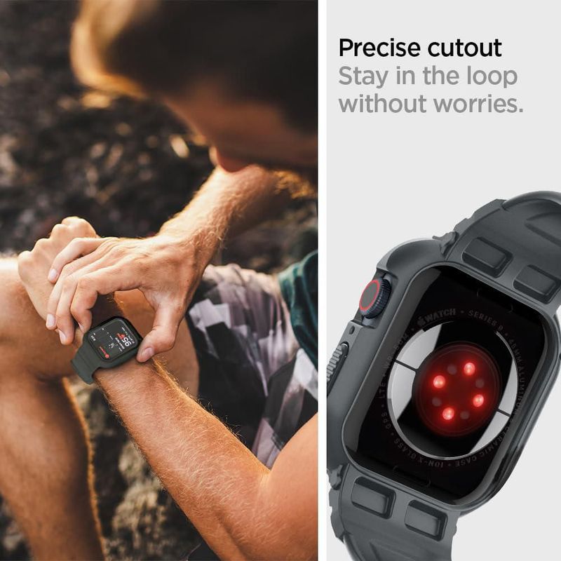 Funda para Apple Watch con correa Spigen Rugged Armor Pro de 45 mm/44 mm