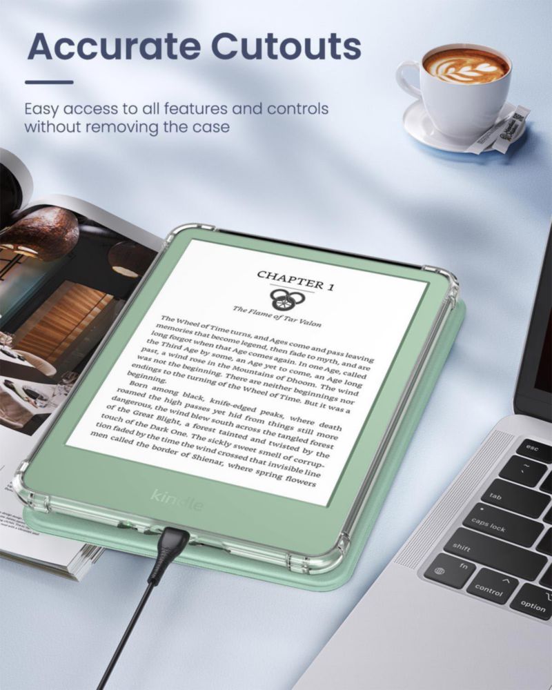 Funda MoKo para Kindle 6 (11.ª generación 2024/2022) TPU ultra transparente