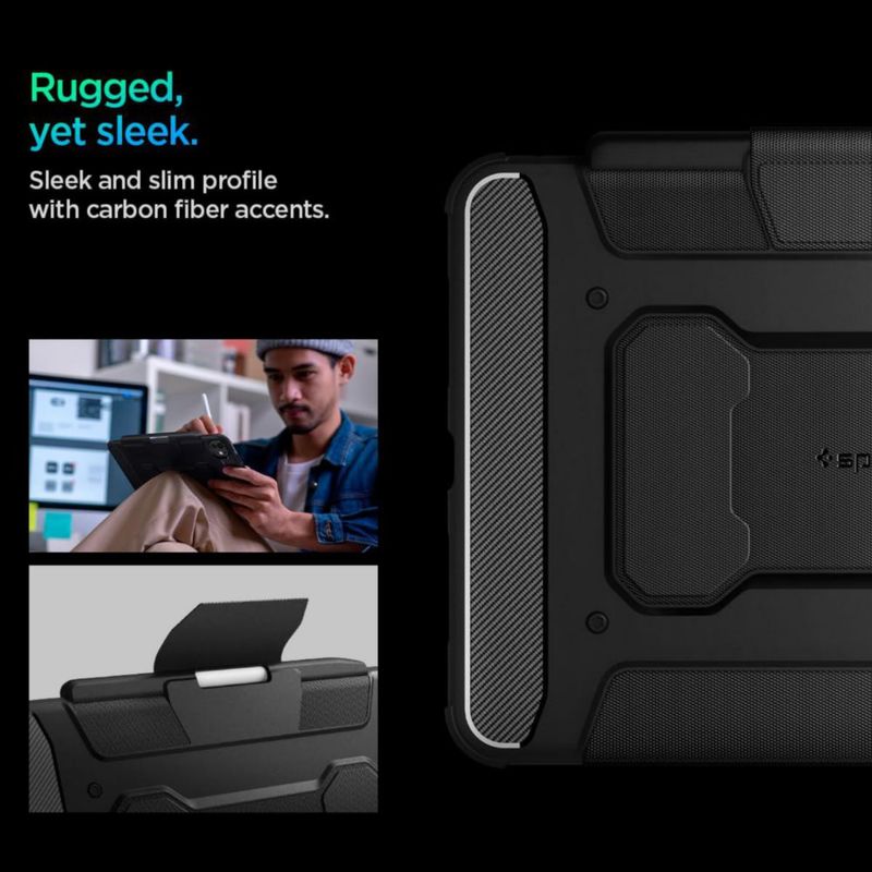 Funda Spigen Rugged Armor Pro para iPad Pro M4 de 11 pulgadas (2024)