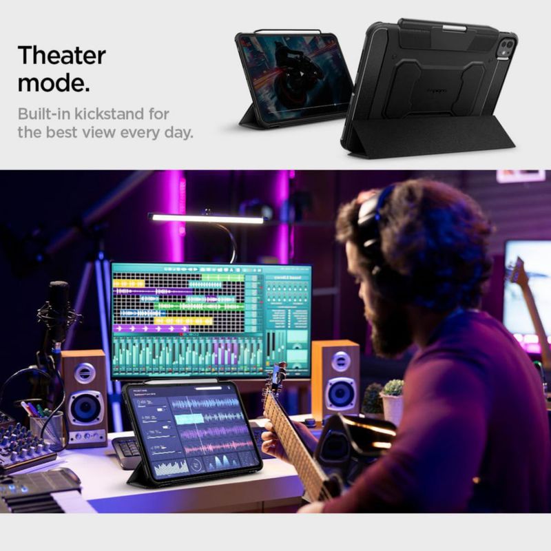 Funda Spigen Rugged Armor Pro para iPad Pro M4 de 11 pulgadas (2024)