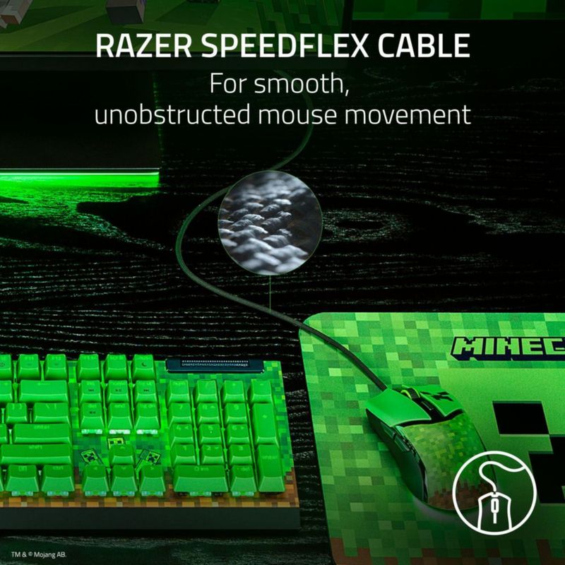 Ratón para juegos Razer Cobra Lightweight 58g 8500 DPI Minecraft