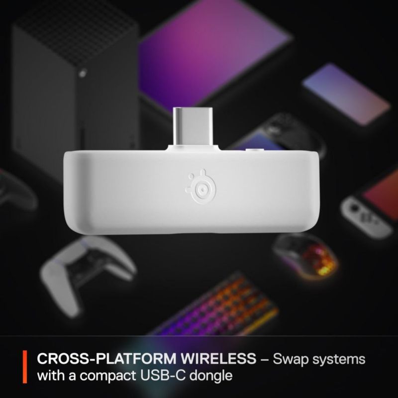 Auriculares para juegos SteelSeries Arctis Nova 5X inalámbricos blancos