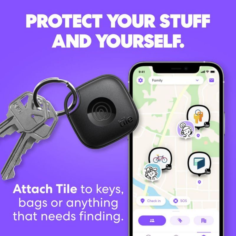 Logotipo rastreador Bluetooth de Life360 Mate para llaves y bolsos