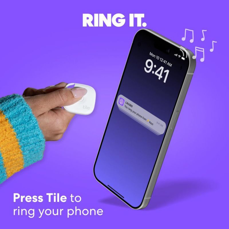 Logotipo rastreador Bluetooth de Life360 Mate para llaves y bolsos