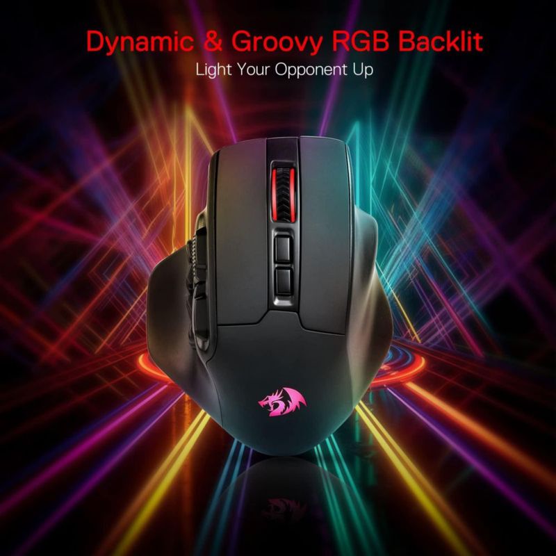Ratón inalámbrico MMO para juegos Redragon M811 PRO con 15 botones