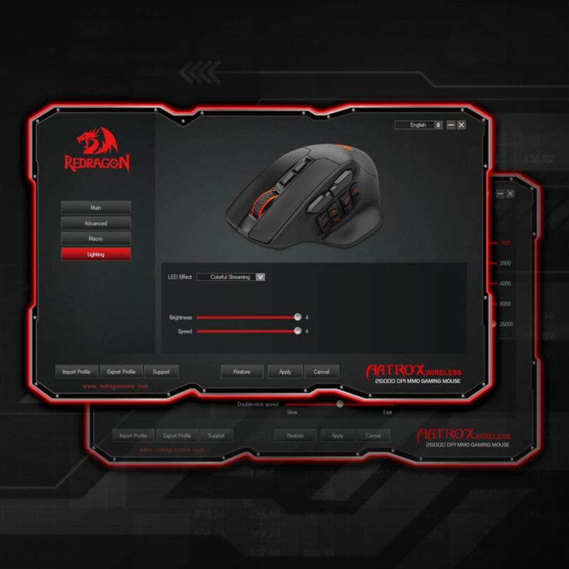 Ratón inalámbrico MMO para juegos Redragon M811 PRO con 15 botones