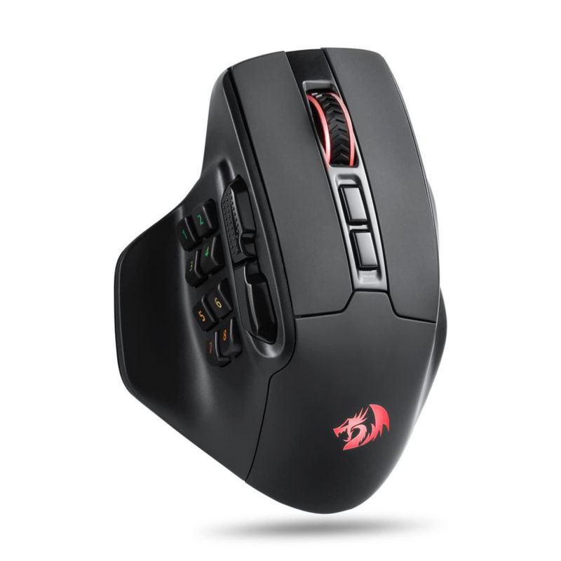 Ratón inalámbrico MMO para juegos Redragon M811 PRO con 15 botones