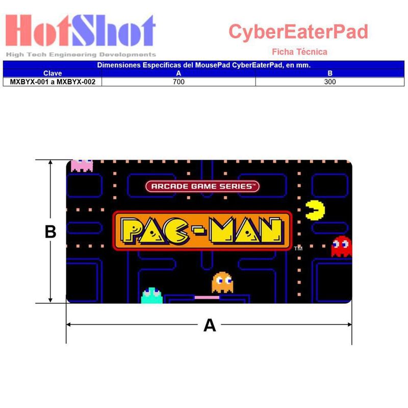 Mousepad Gamer MXBYX-001 CyberEaterPad Mousepad Grande