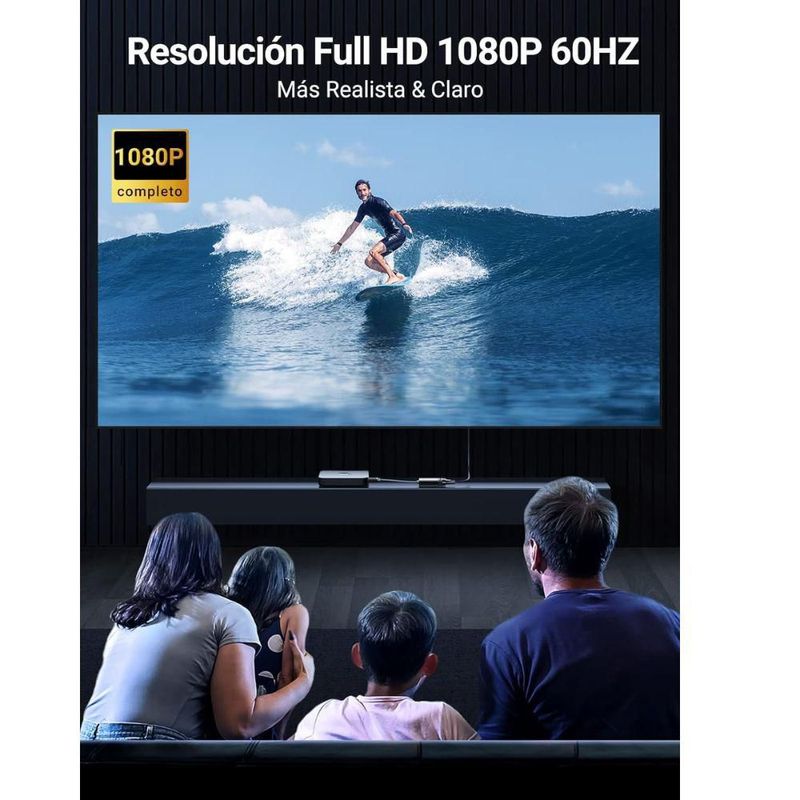Convertidor UGREEN HDMI a VGA Full HD 1080p con Puerto de Audio 3.5mm