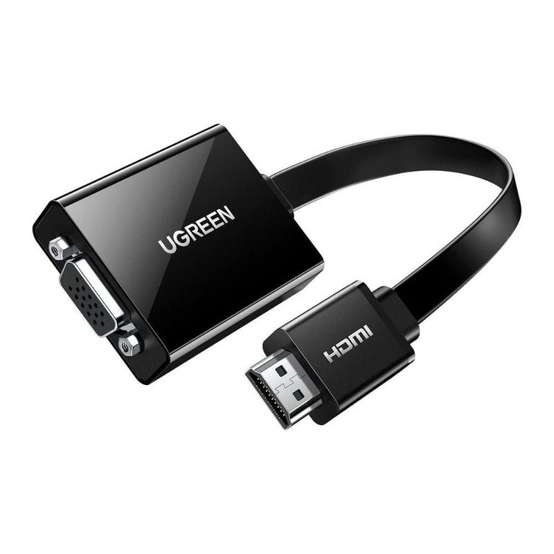 Convertidor UGREEN HDMI a VGA Full HD 1080p con Puerto de Audio 3.5mm