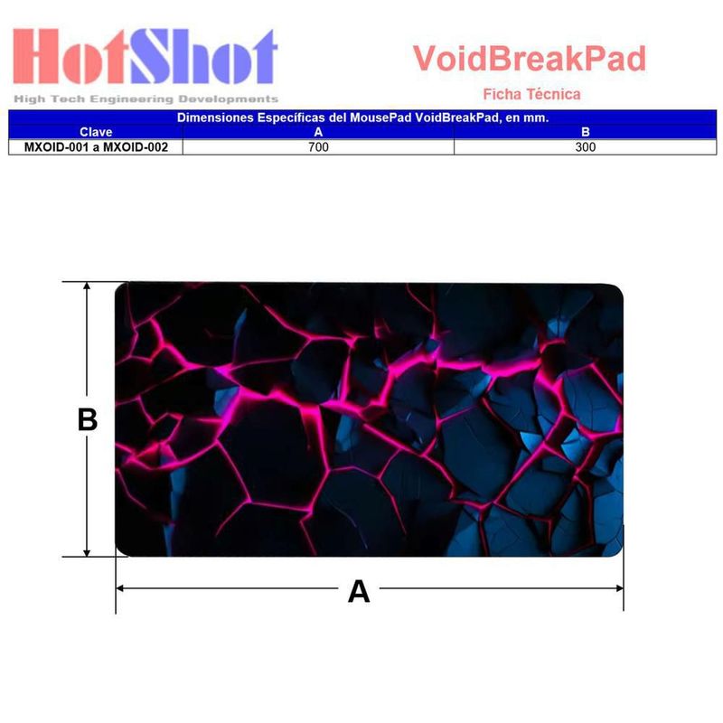 Mousepad Gamer MXOID-001 VoidBreakPad Mousepad Grande