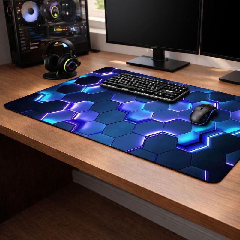 Mousepad Gamer MXXBA-001 HexaBluePad Mousepad Grande