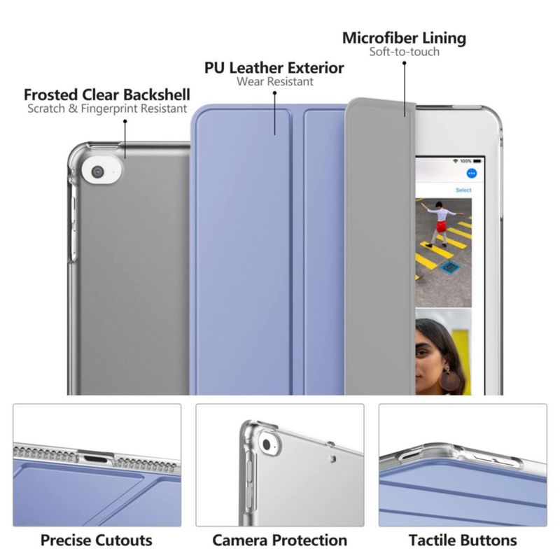 Funda MoKo para iPad Mini de 5.ª y 4.ª generación de 79 pulgadas con función de encendido y apagado