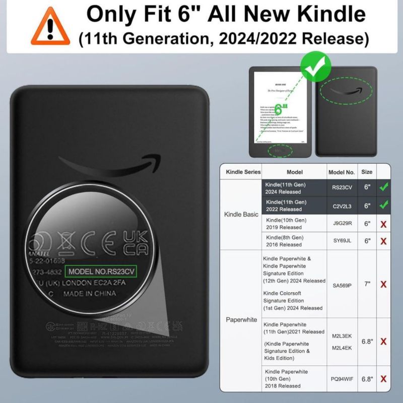 Funda MoKo para el nuevo Kindle 11.ª generación 2024/2022
