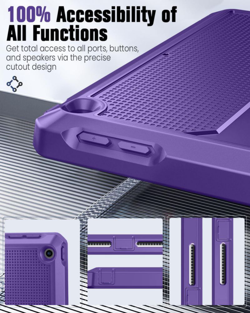 Funda para Tablet MoKo iPad 9.7 2018/2017 Antigolpes Morada