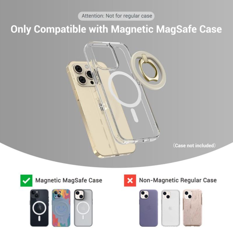 Soporte de anillos ProFezzion Thin Metal para iPhone 17/16/15/14/13/12