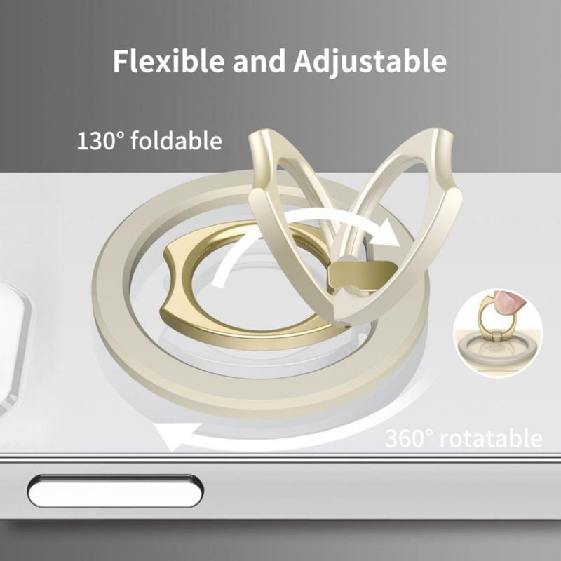 Soporte de anillos ProFezzion Thin Metal para iPhone 17/16/15/14/13/12
