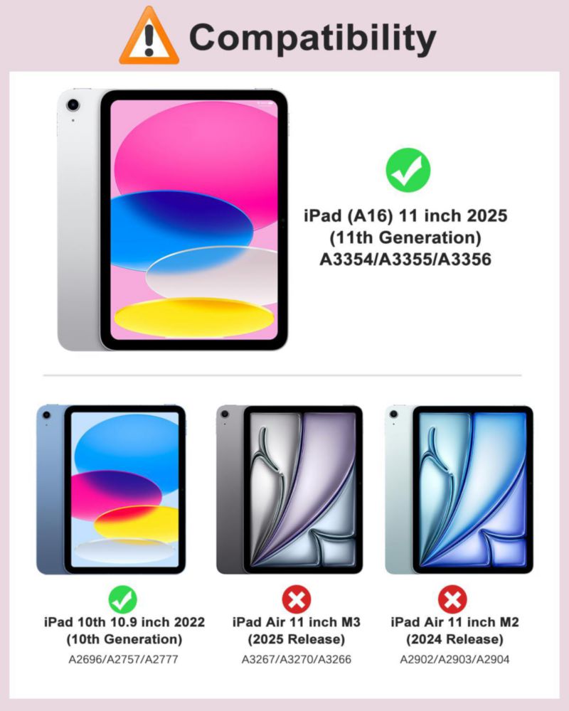 Funda para tableta MoKo para iPad 11.ª generación 11 pulgadas 2025/10.ª generación 10.9 pulgadas