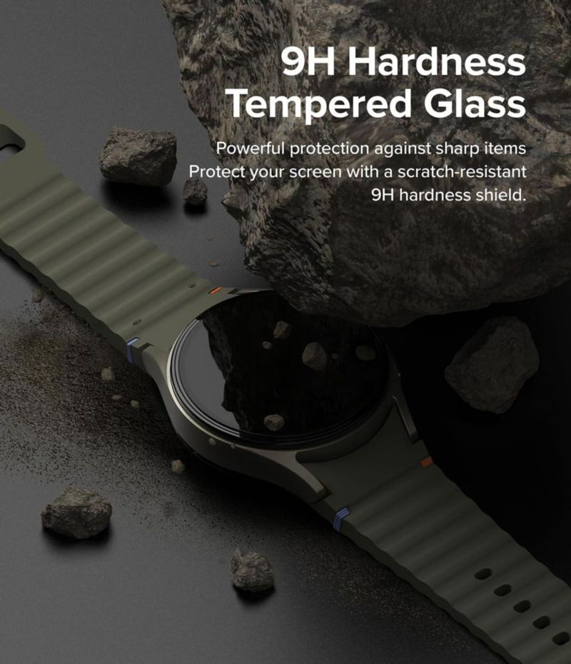 Funda y protector de pantalla de cristal Ringke Slim para Samsung Galaxy Watch 7 de 44 mm