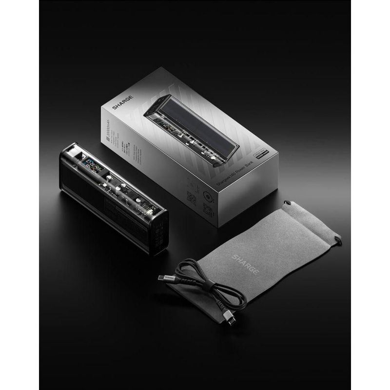 Power Bank Sharge Shargeek 140 20000mAh 140W PD Pantalla Negra