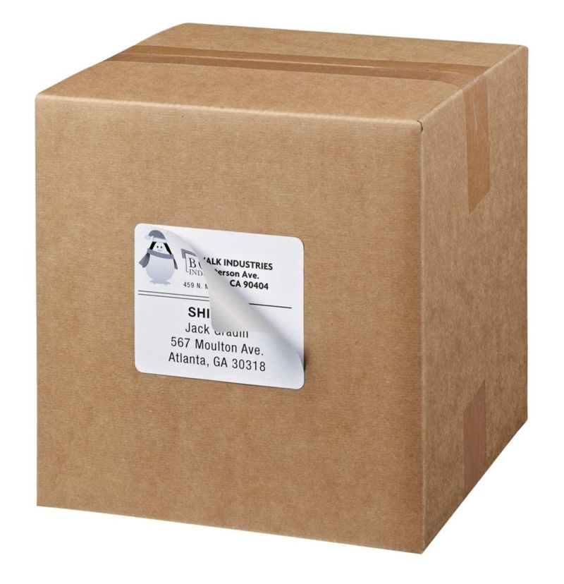 Etiquetas de envío Avery Printables 150 blancas (8164)