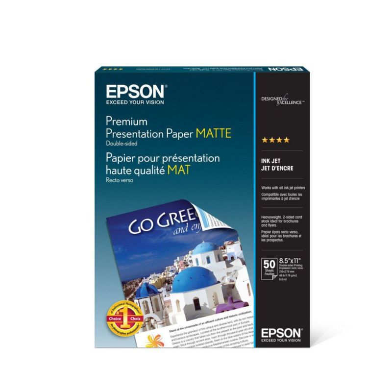 Papel de presentación Epson Premium MATTE 85 x 11 50 hojas