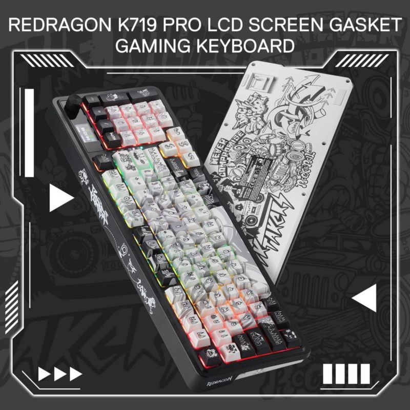 Teclado para juegos Redragon K719 PRO inalámbrico de 95 teclas