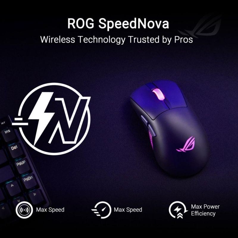 Mouse Gamer ASUS ROG Keris II Origin Inalámbrico 65g 42K DPI