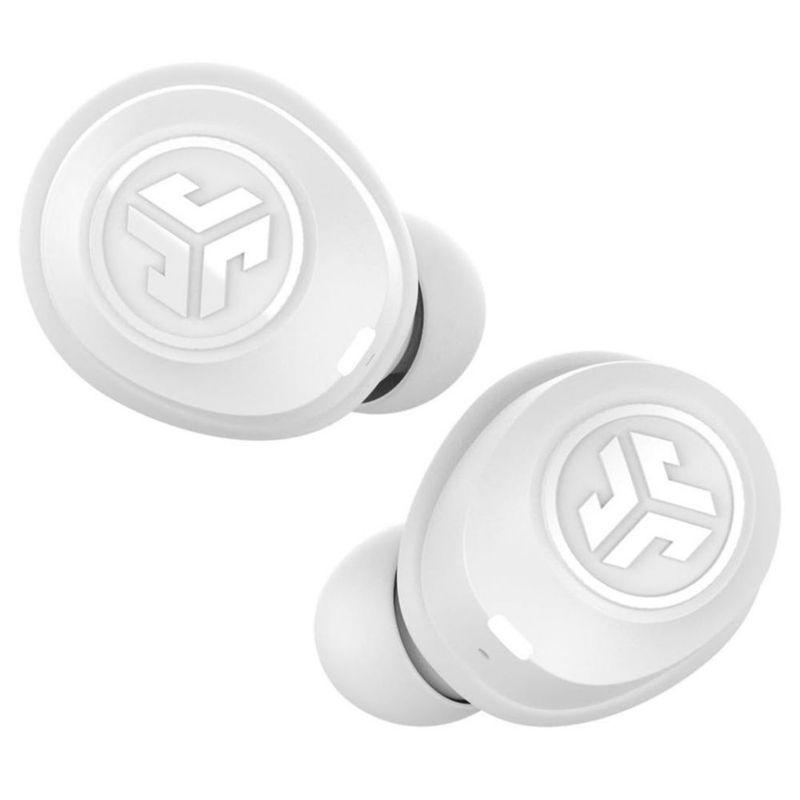 JLab JBuds Air True Wireless Audífonos Inalámbricos - Auriculares Bluetooth 5.0 IP55 Con Estuche de Carga - Blancos