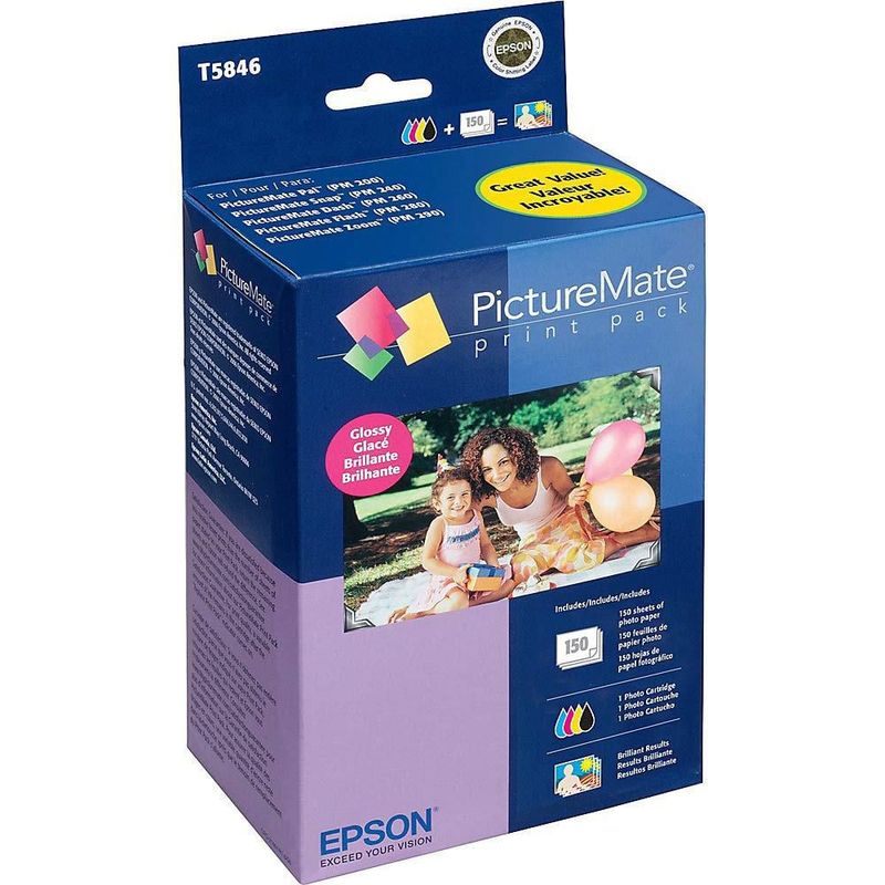 Paquete combinado de tinta y papel EPSON T584 de capacidad estándar