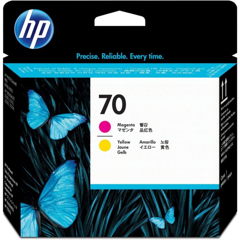 Cabezal de impresión HP 70 Magenta y Amarillo C9406A para impresoras DesignJet