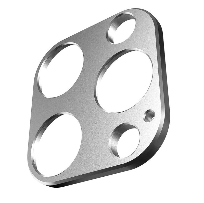 Protector de Lente de Cámara de Aluminio para iPhone 14 Pro y iPhone 14 Pro Max, lente no cubierta para mantener la resolución original - Plateado