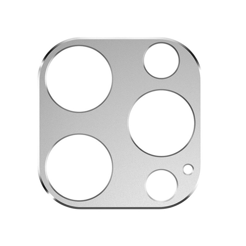 Protector de Lente de Cámara de Aluminio para iPhone 14 Pro y iPhone 14 Pro Max, lente no cubierta para mantener la resolución original - Plateado