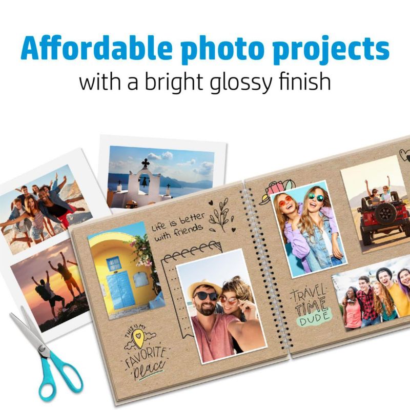 Papel fotográfico HP Everyday Glossy 8.5 x 11 pulgadas 50 hojas Q8723A