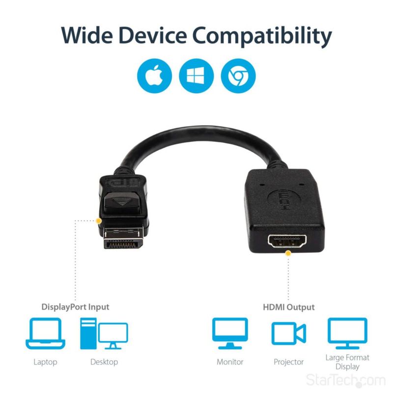 Adaptador DisplayPort a HDMI StarTech.com DP2HDMI 1080p
