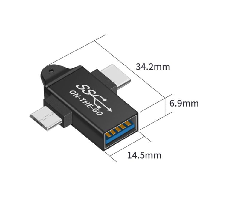 Adaptador OTG 2 EN 1