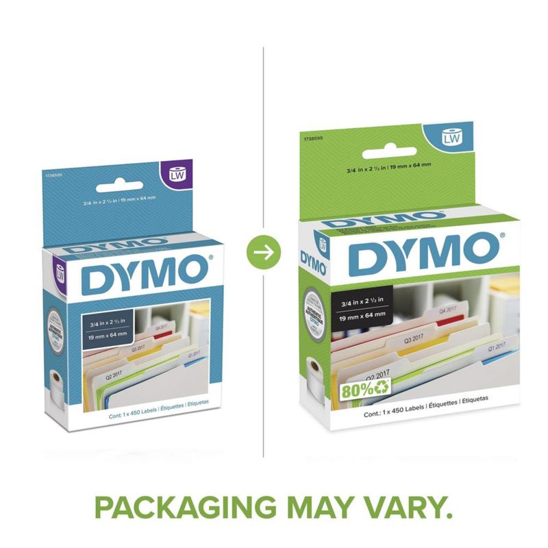 Etiquetas de código de barras DYMO LW File para impresoras LabelWriter
