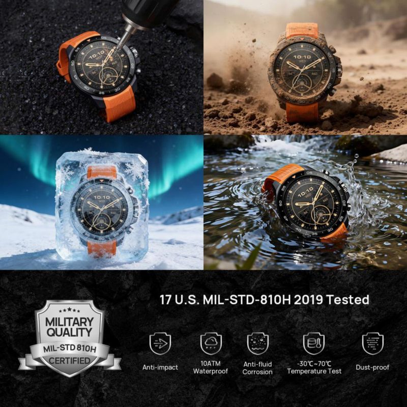 Reloj inteligente mibro GS Explorer S Rugged Military para hombre