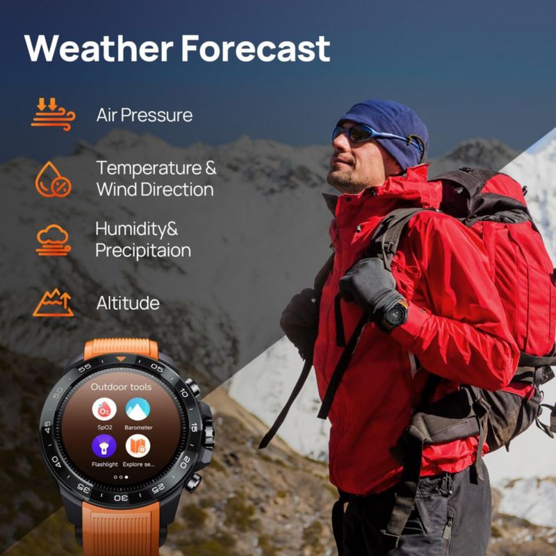 Reloj inteligente mibro GS Explorer S Rugged Military para hombre