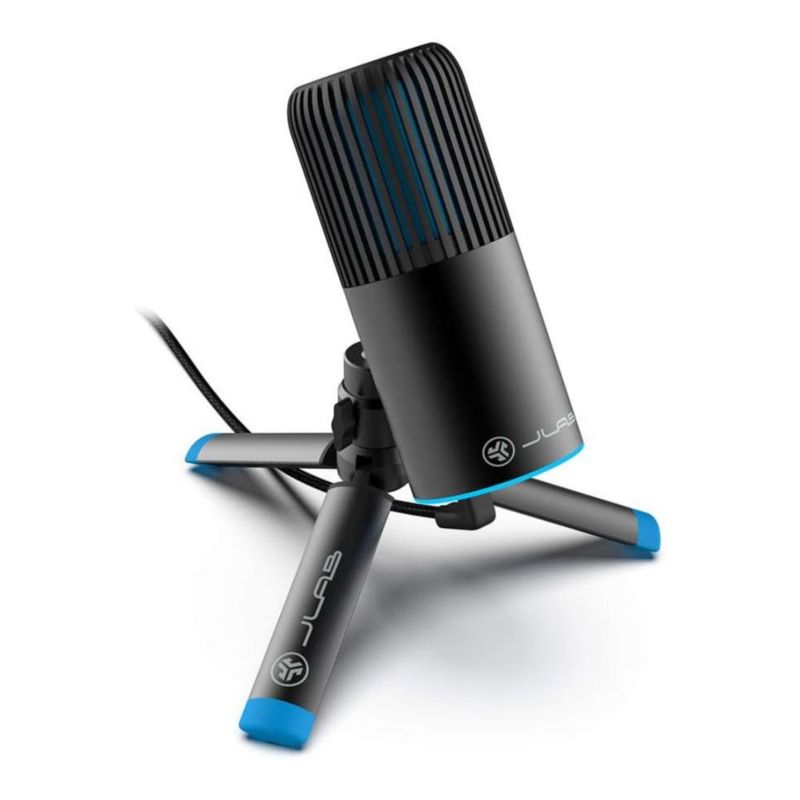JLab Talk Go Micrófono USB 96kHz USB-C - Cardioide/Omnidireccional – Con Control de Volumen y Mute - Reacondicionado