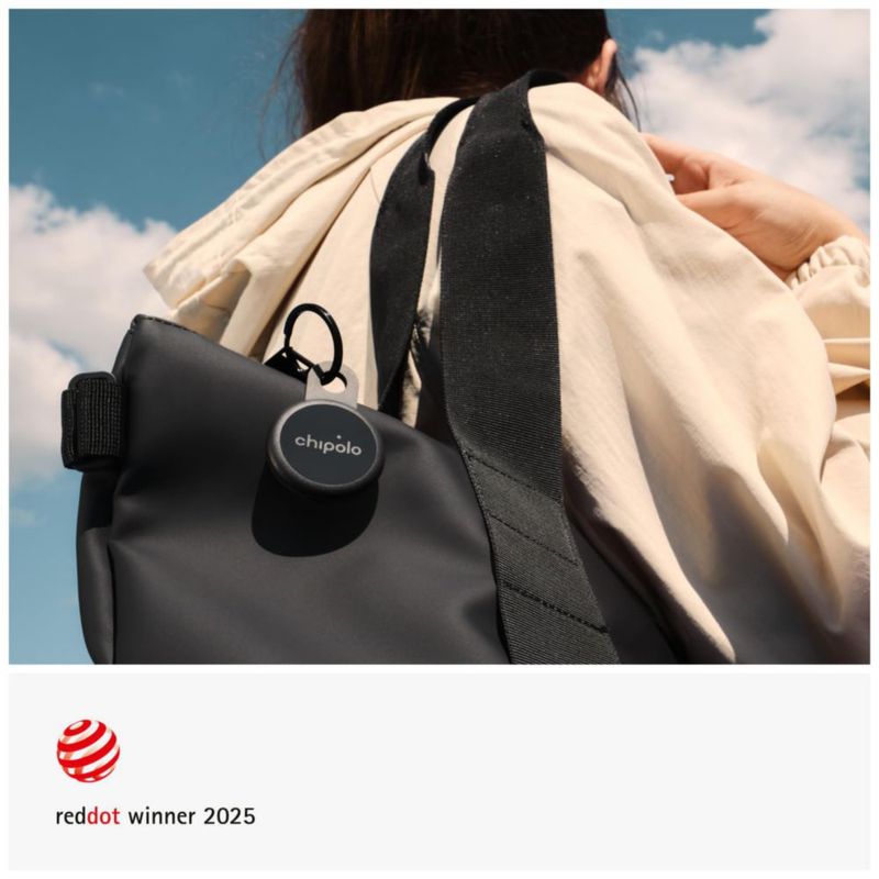 Rastreador Bluetooth Chipolo LOOP recargable para llave y bolsa