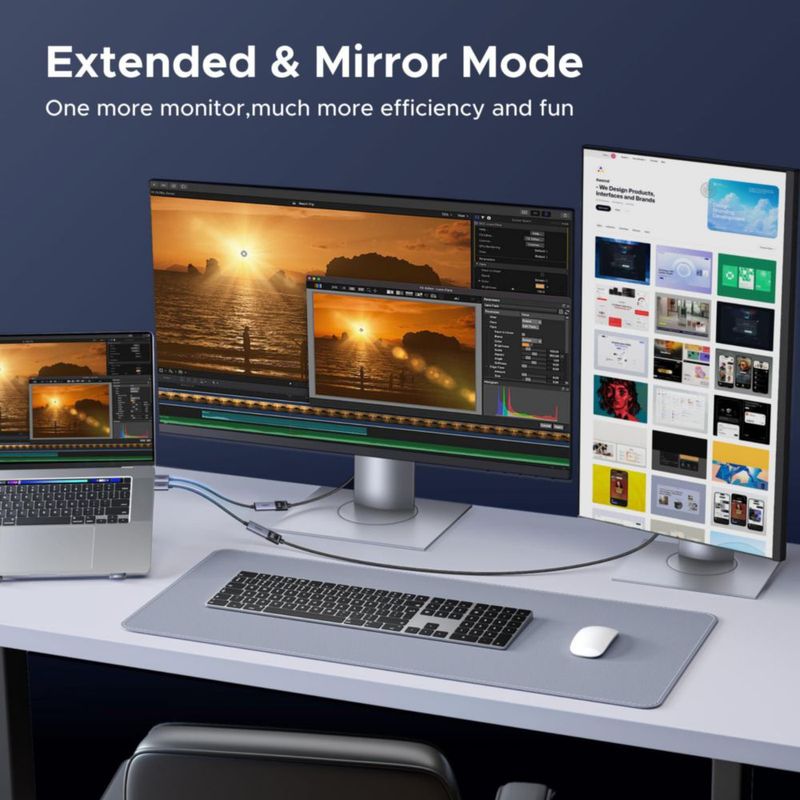 Adaptador DisplayPort a HDMI UGREEN 8K @60Hz Active DP 1.4 a HDMI 2.1