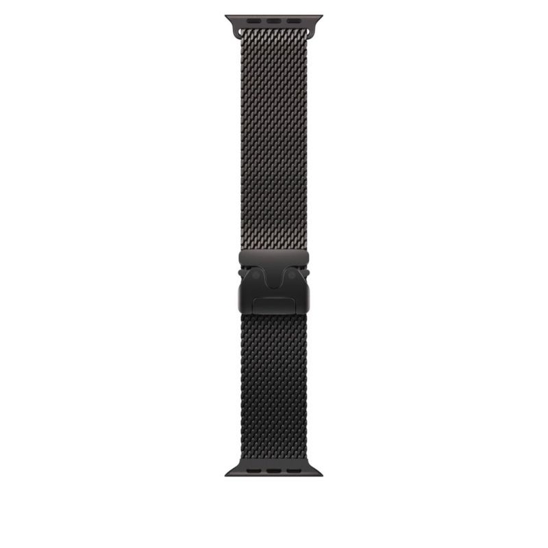 Correa de reloj Apple Milanese Loop de 49 mm negra para Apple Watch