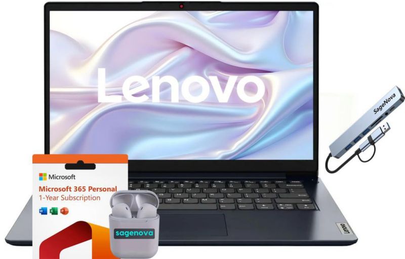 Ordenador portátil Lenovo IdeaPad 14 4 GB RAM 384 GB Almacenamiento Windows 11 S