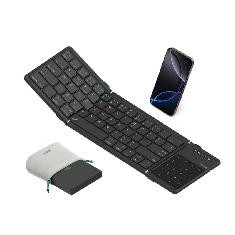 Teclado Bluetooth Plegable Nillkin con Touchpad y Teclado Numérico